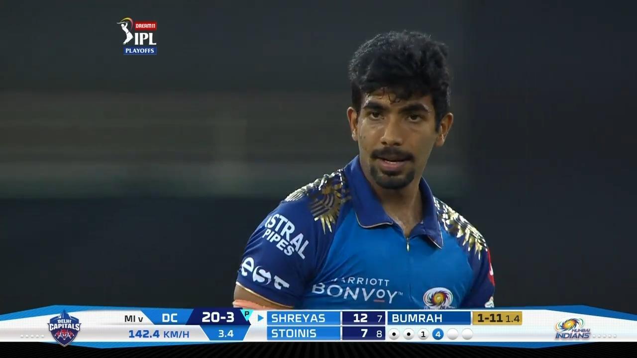 Jasprit Bumrah's personal best of 4/14