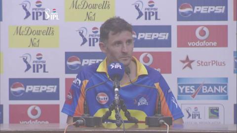 M11: KXIP vs CSK – Michael Hussey Press Conference background