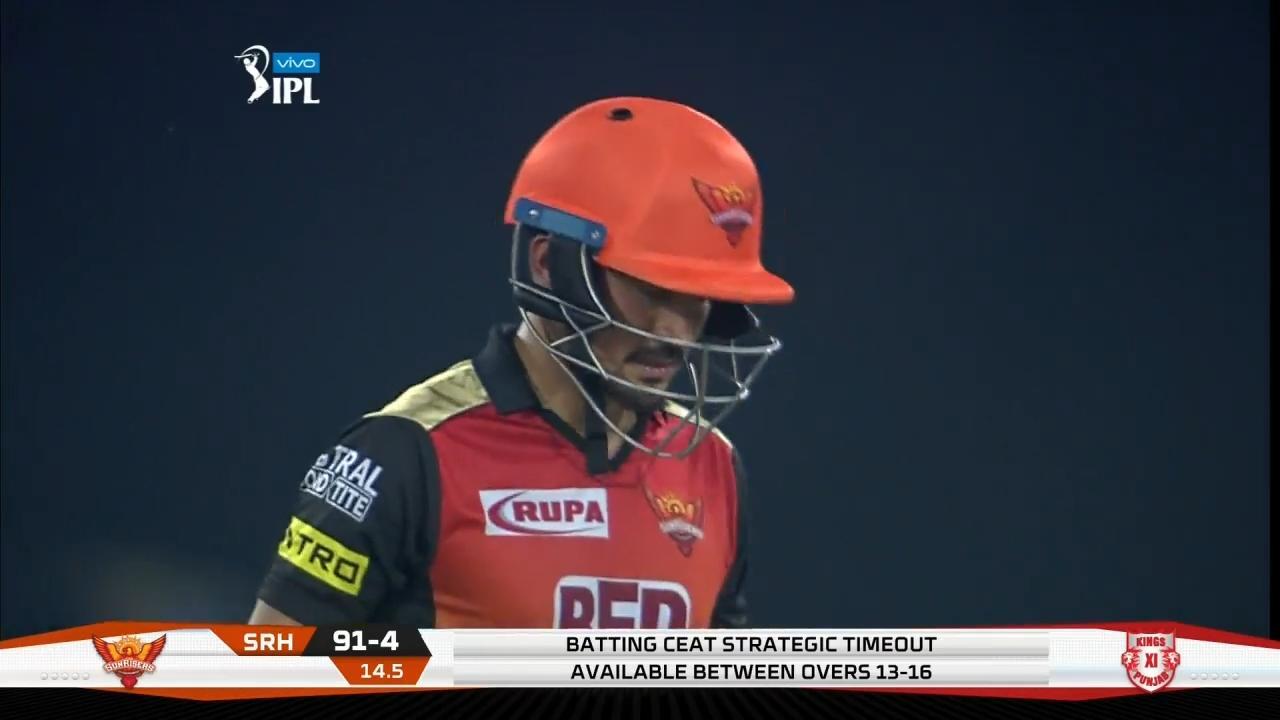 Manish Pandey's consolidated half century