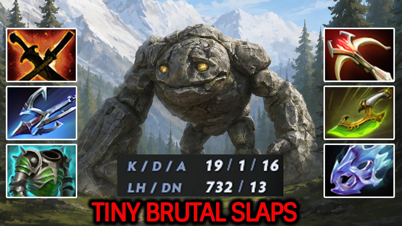 Tiny Brutal Slaps โ One Hit Kill with Full Physical Build Dota 2