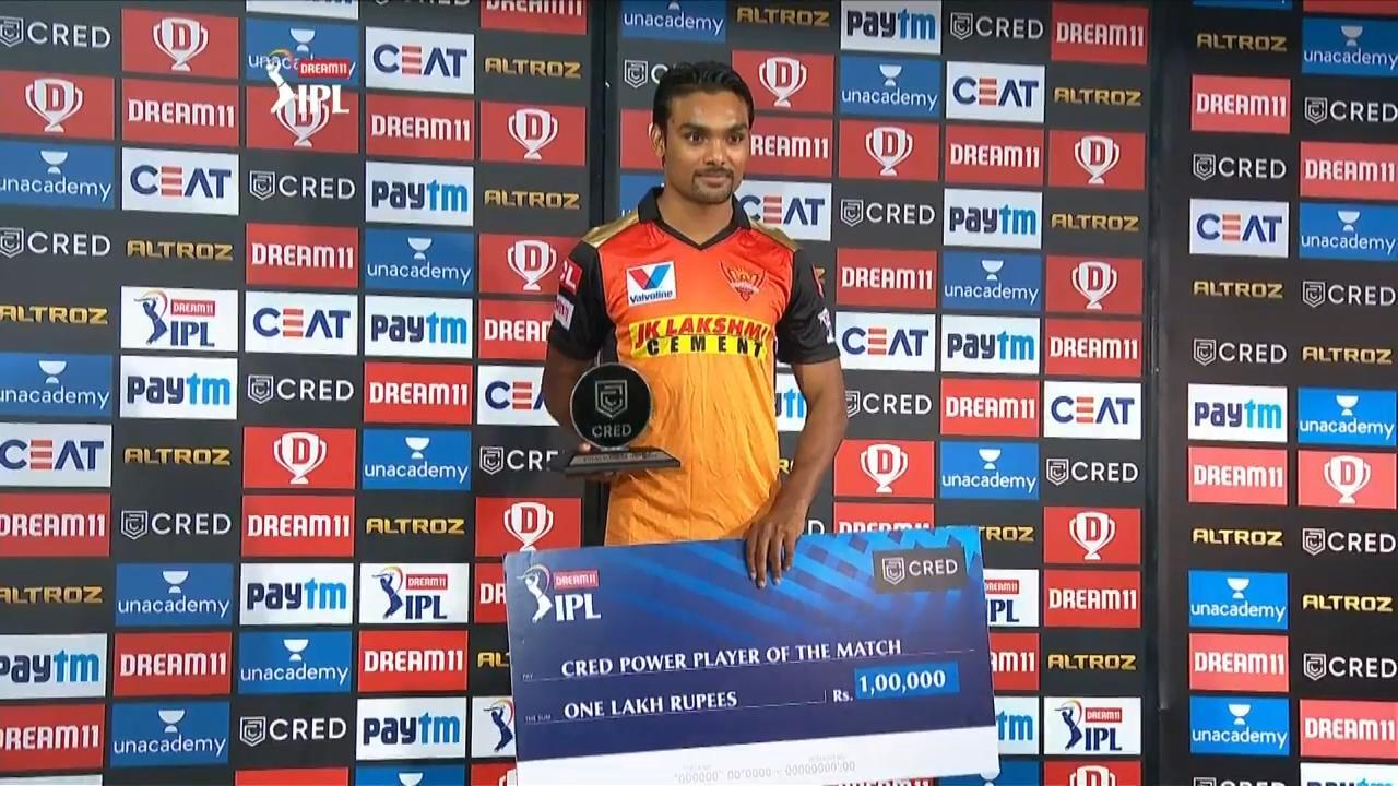 M52: RCB vs SRH – CRED Power Player of the Match – Sandeep Sharma background