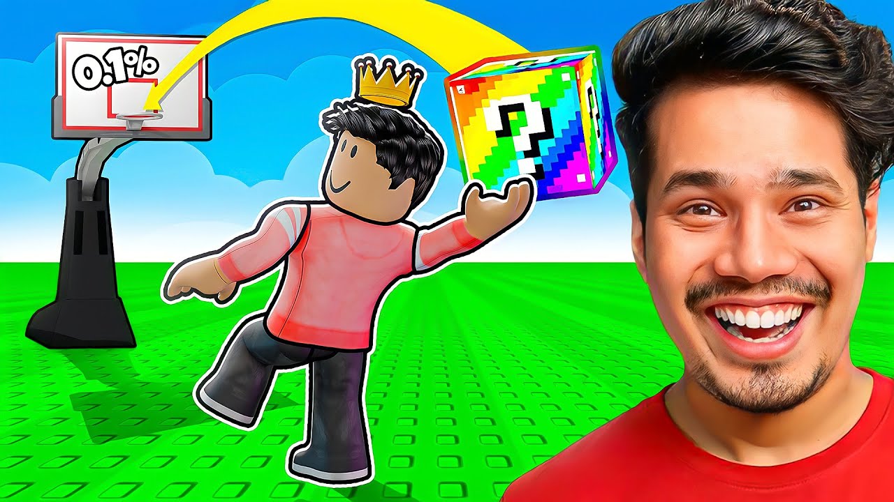 SHOOT A LUCKY BLOCK ROBLOX 😱