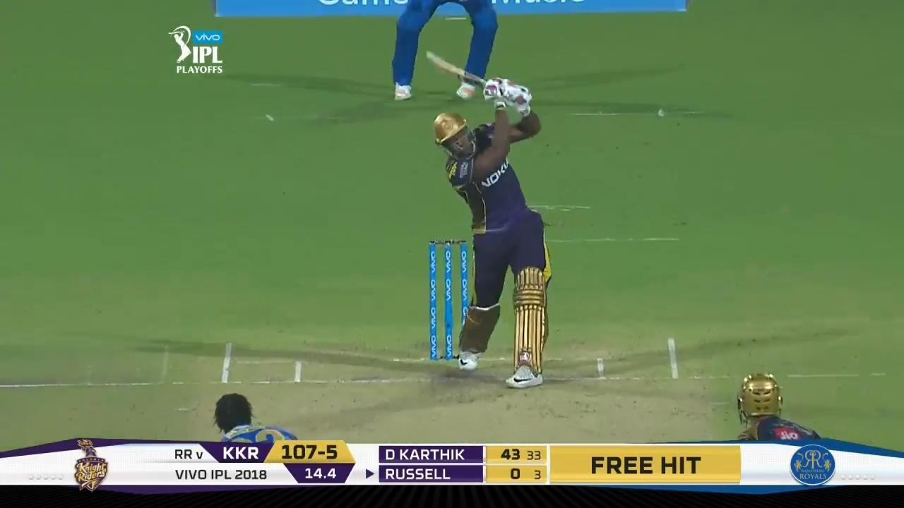 Eliminator: KKR vs RR – Andre Russell Six