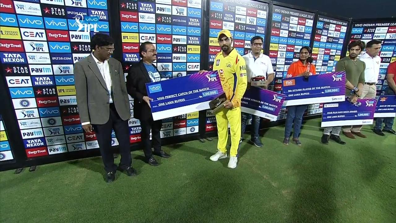 M20: SRH vs CSK – VIVO perfect catch of the match – Ravindra Jadeja background