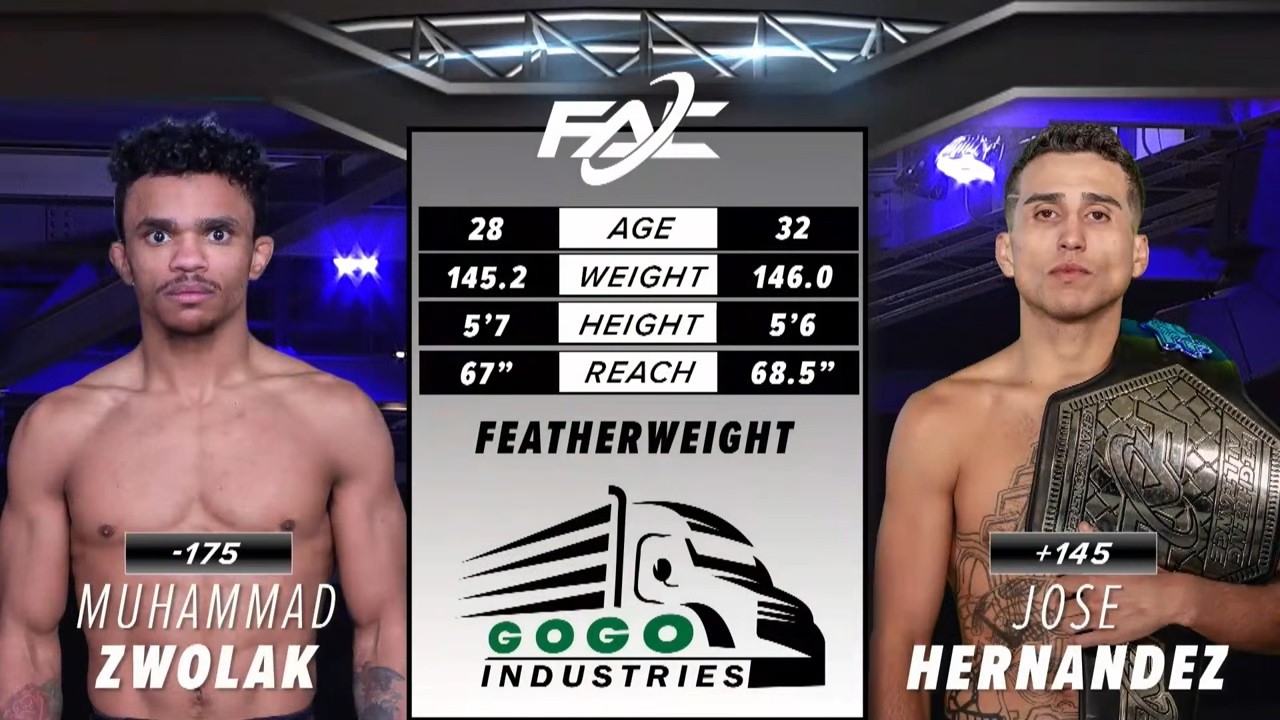 Muhammad Zwolak vs. Jose Hernandez - FAC 34