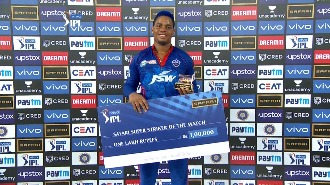 M50: DC vs CSK – Safari Super Striker of the Match – Shimron Hetmyer
