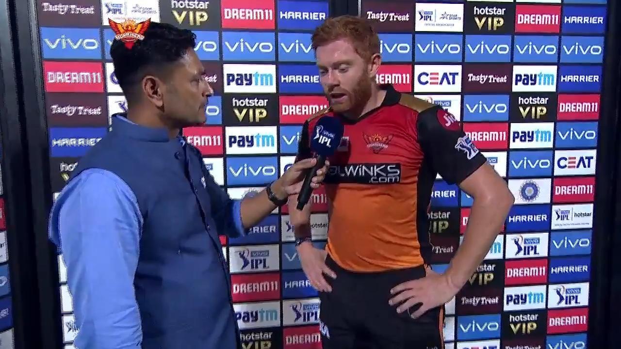 M38: SRH vs KKR – Jonny Bairstow Interview background