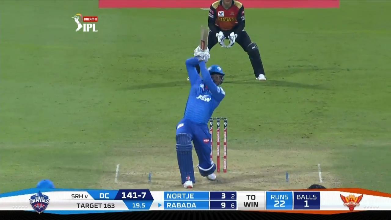 M11: DC vs SRH – Kagiso Rabada Six