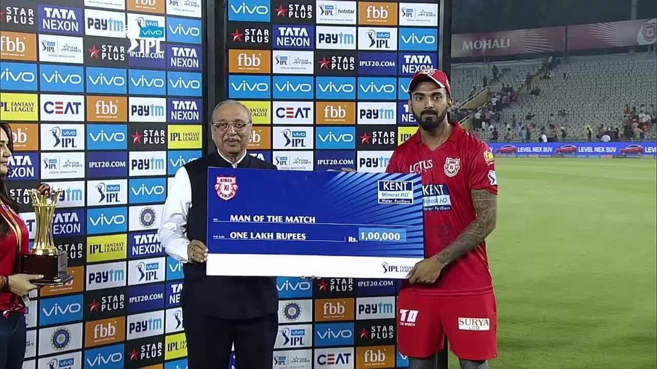 M02: KXIP vs DD – Man of the Match – KL Rahul background
