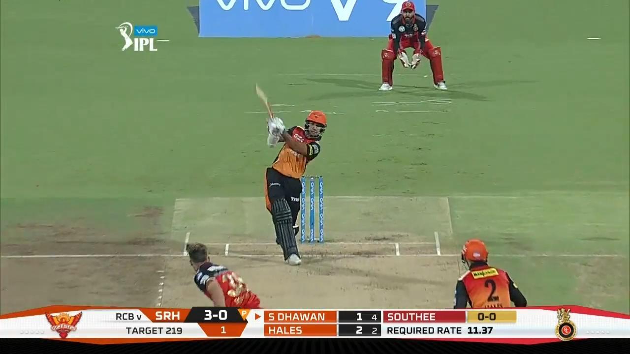 M51: RCB vs SRH – Shikhar Dhawan Six