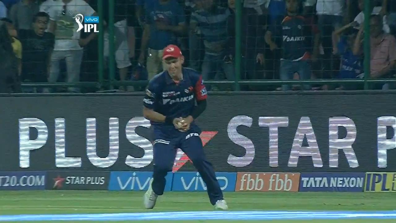 M55: DD vs MI – Jasprit Bumrah Wicket