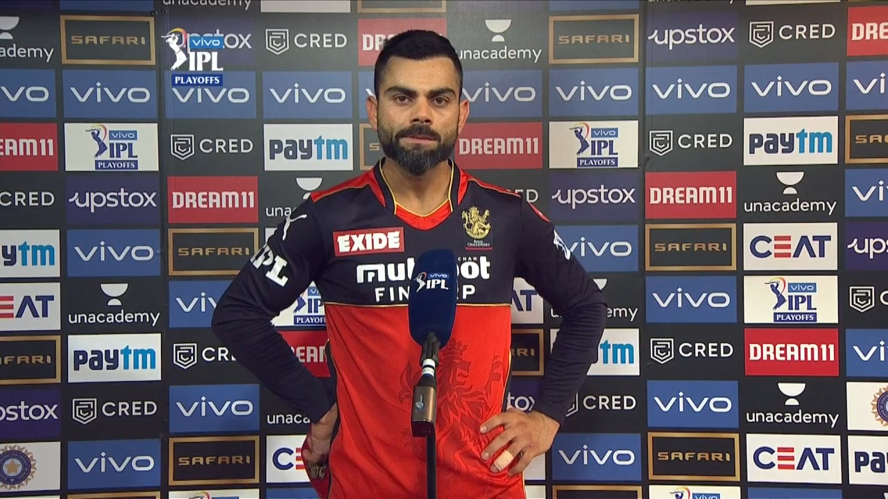 Eliminator: RCB vs KKR – Virat Kohli Interview background