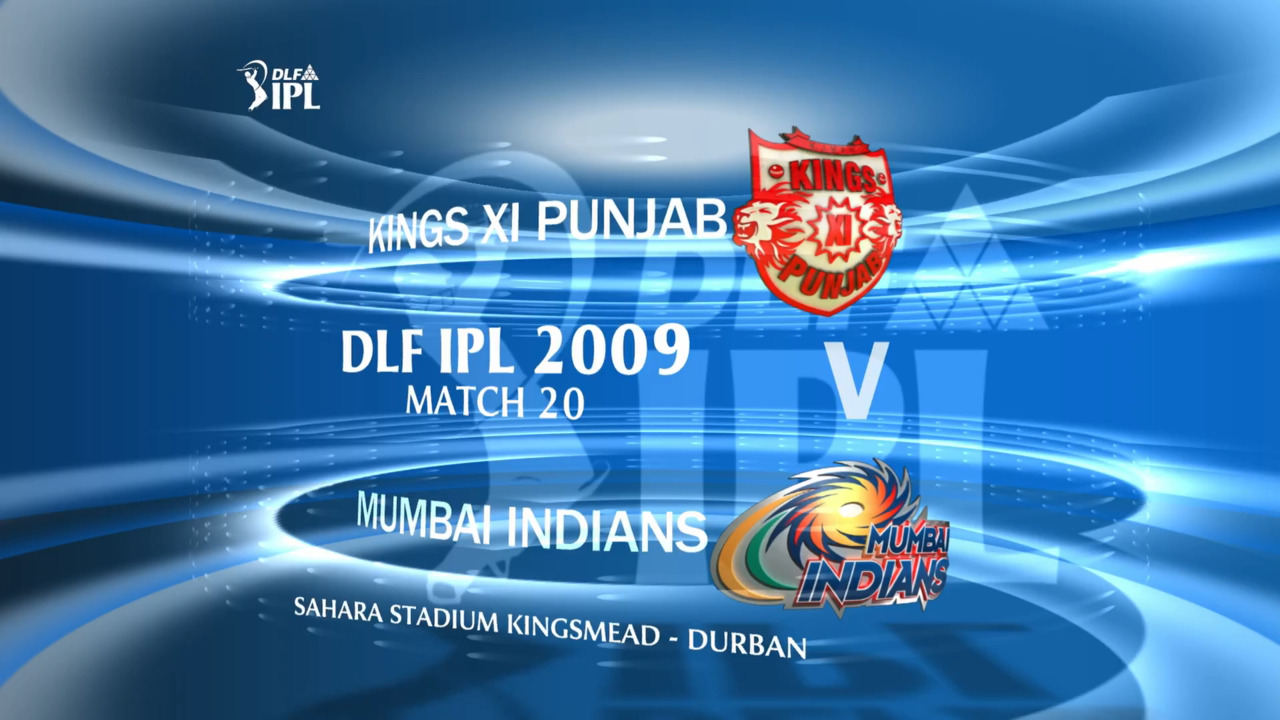 IPL 2009 Match 20 Highlights KXIP vs MI