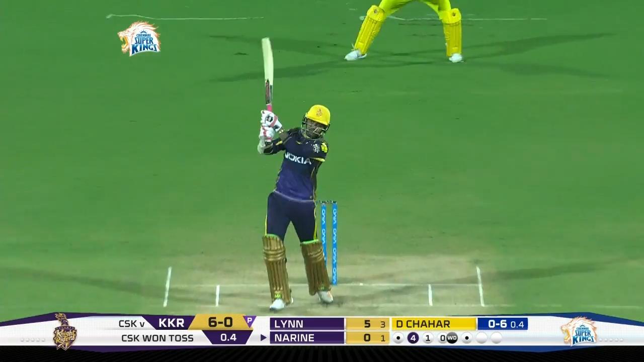 M05: CSK vs KKR – Sunil Narine Six