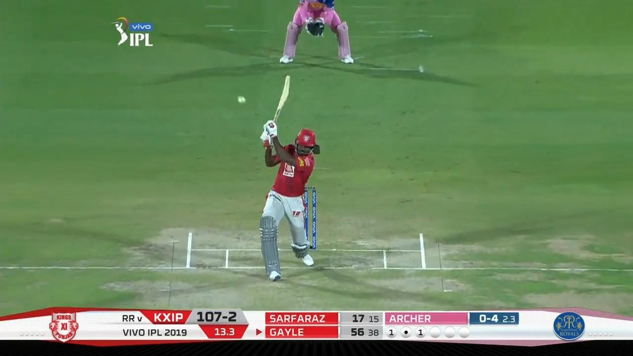 M04: RR vs KXIP – Chris Gayle Six background