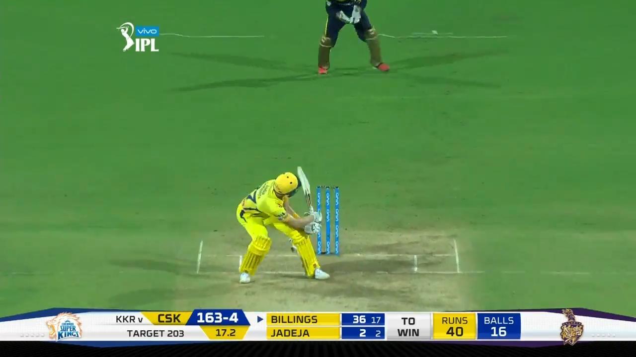 M05: CSK vs KKR – Sam Billings Six