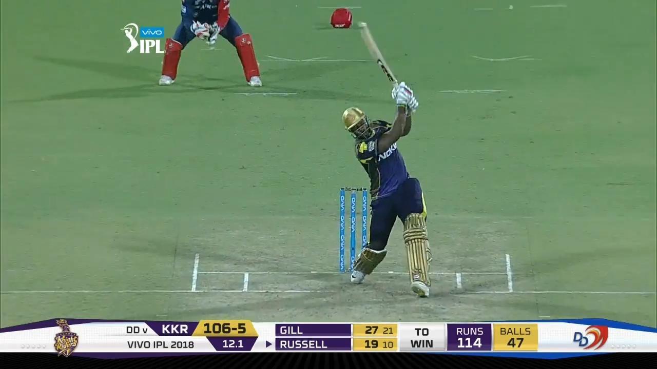M26: DD vs KKR – Andre Russell Six background