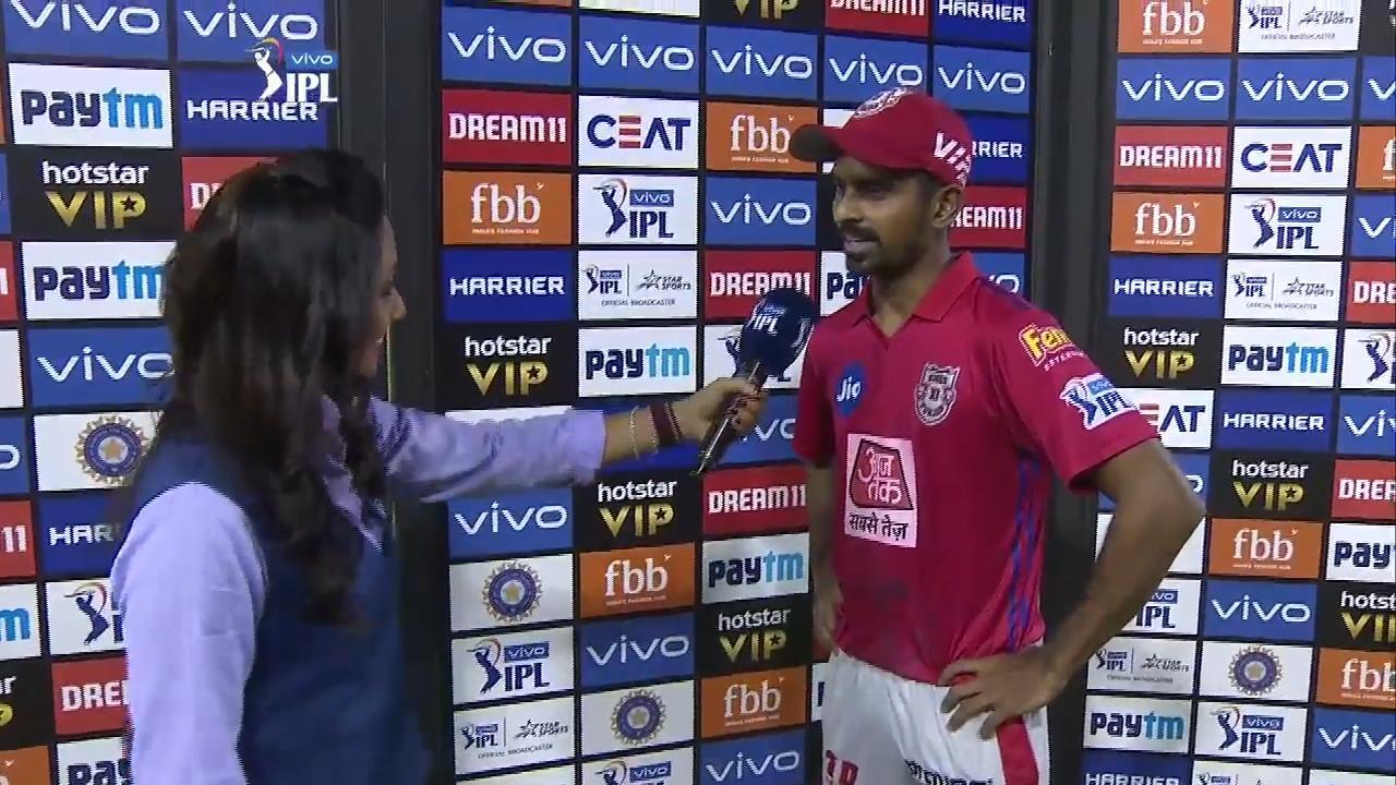 M32: KXIP vs RR – Murugan Ashwin Interview background
