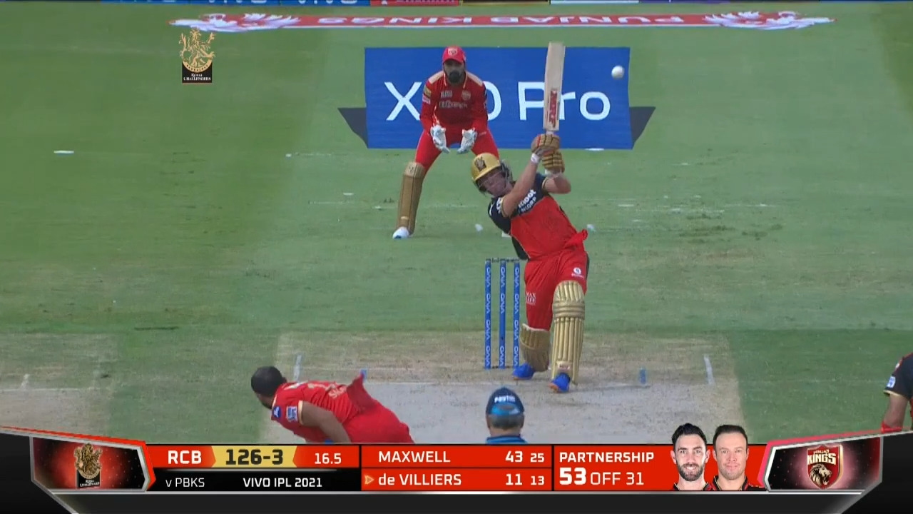 M48: RCB vs PBKS – AB de Villiers Six background