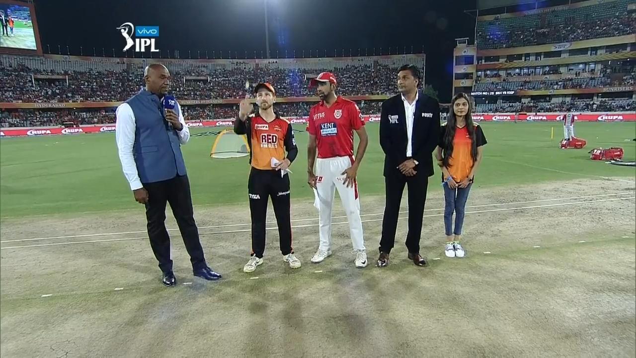 M25: SRH vs KXIP – Toss background