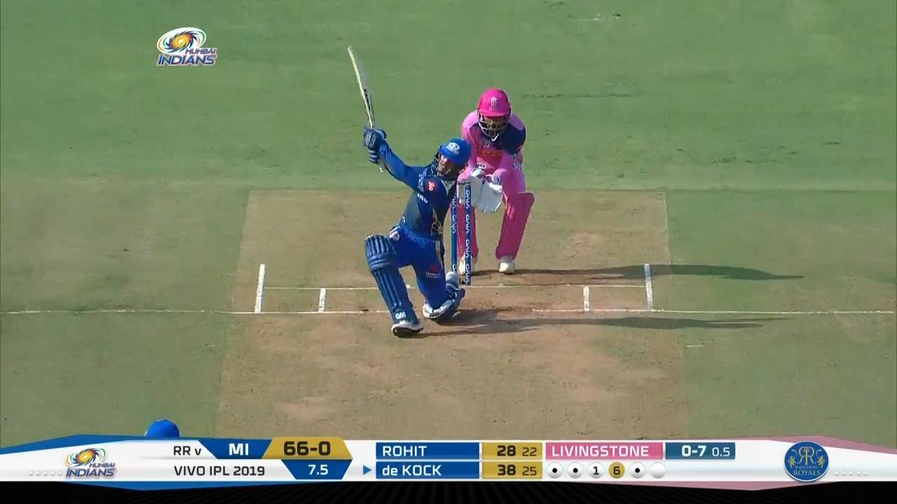 M27: MI vs RR – Quinton de Kock Six background