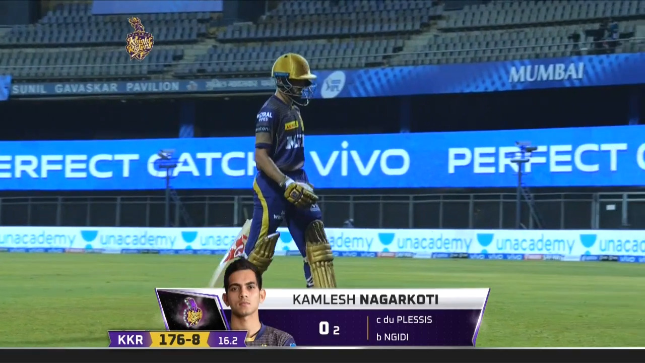 M15: KKR vs CSK – Kamlesh Nagarkoti Wicket background