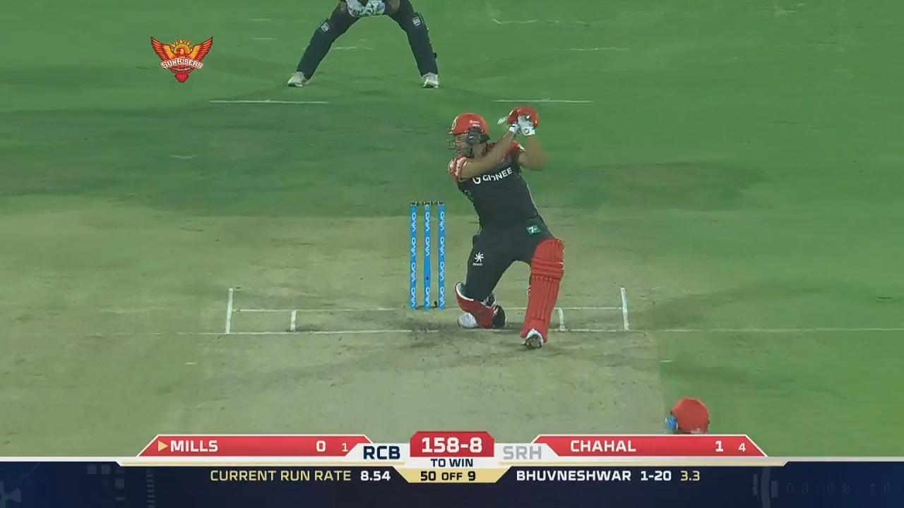M1: SRH vs RCB – Tymal Mills Six