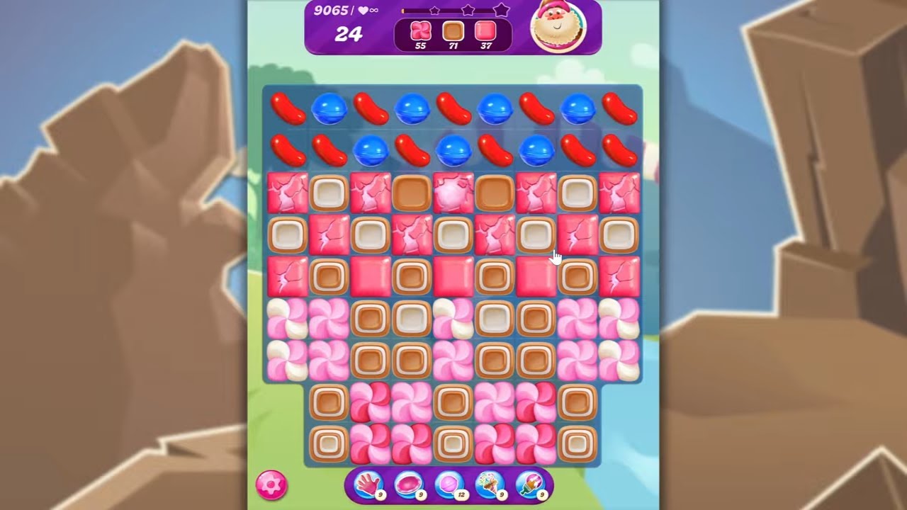 Candy Crush Saga LEVEL 9065 NO BOOSTERS (new version)🐟☑️