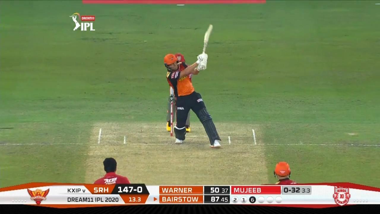 M22: SRH vs KXIP – Jonny Bairstow Six