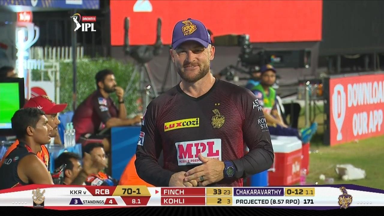 M28: RCB vs KKR – Brendon McCullum Interview background