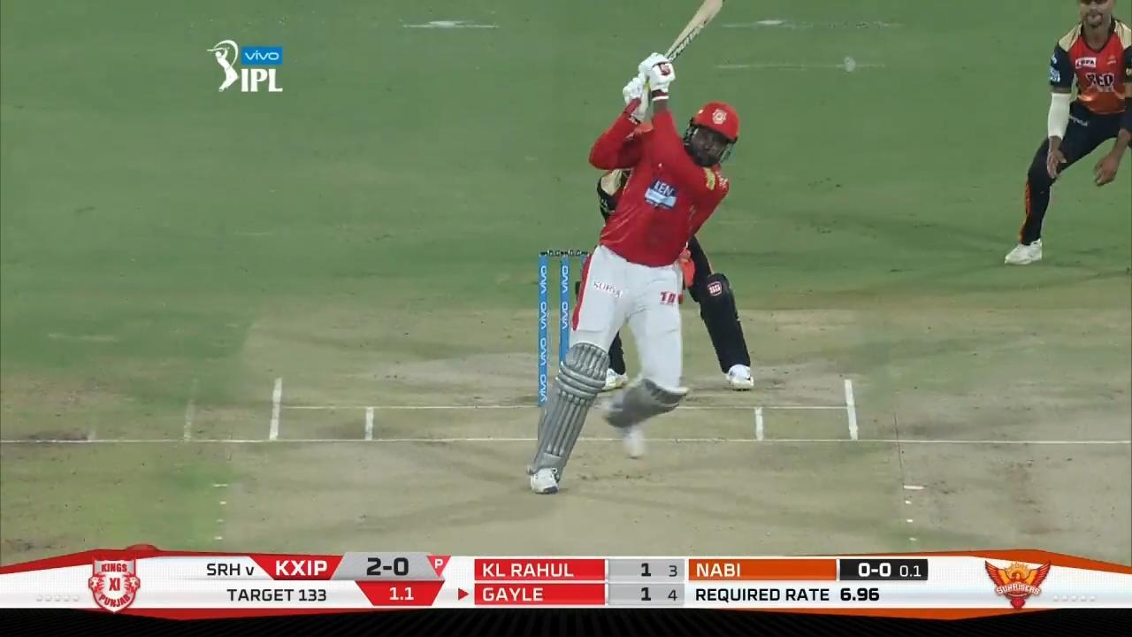 M25: SRH vs KXIP – Chris Gayle Six