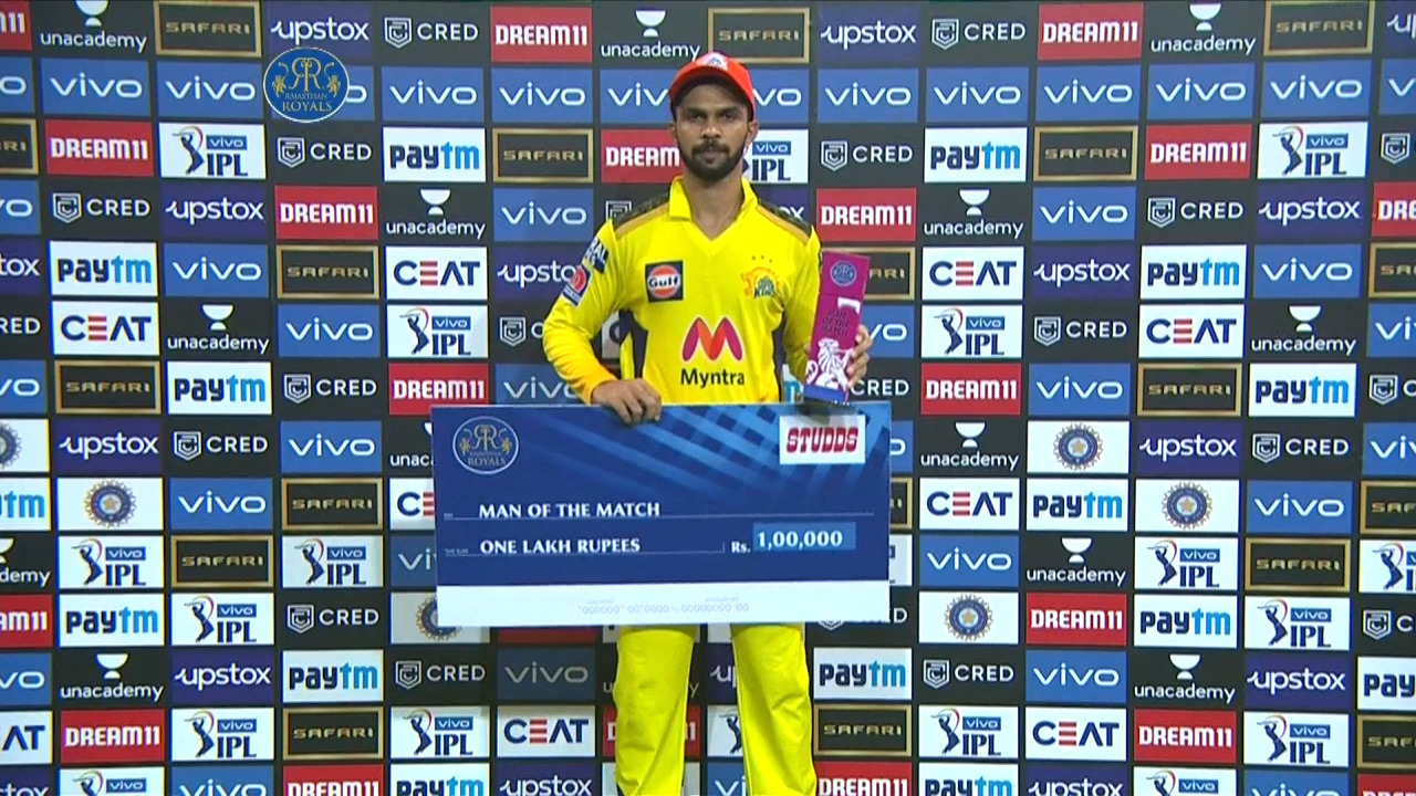 M47: RR vs CSK – Man of the Match – Ruturaj Gaikwad