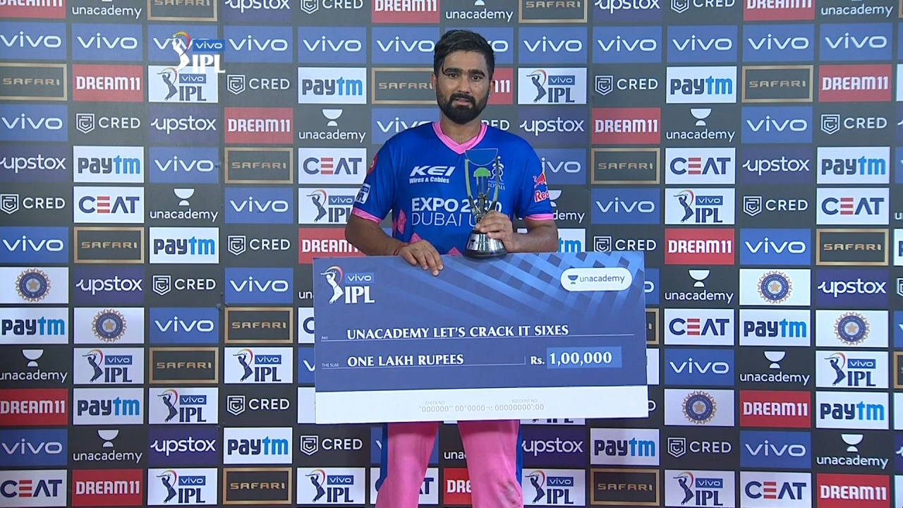 M54: KKR vs RR – Unacademy Lets Crack It Sixes of the Match – Rahul Tewatia