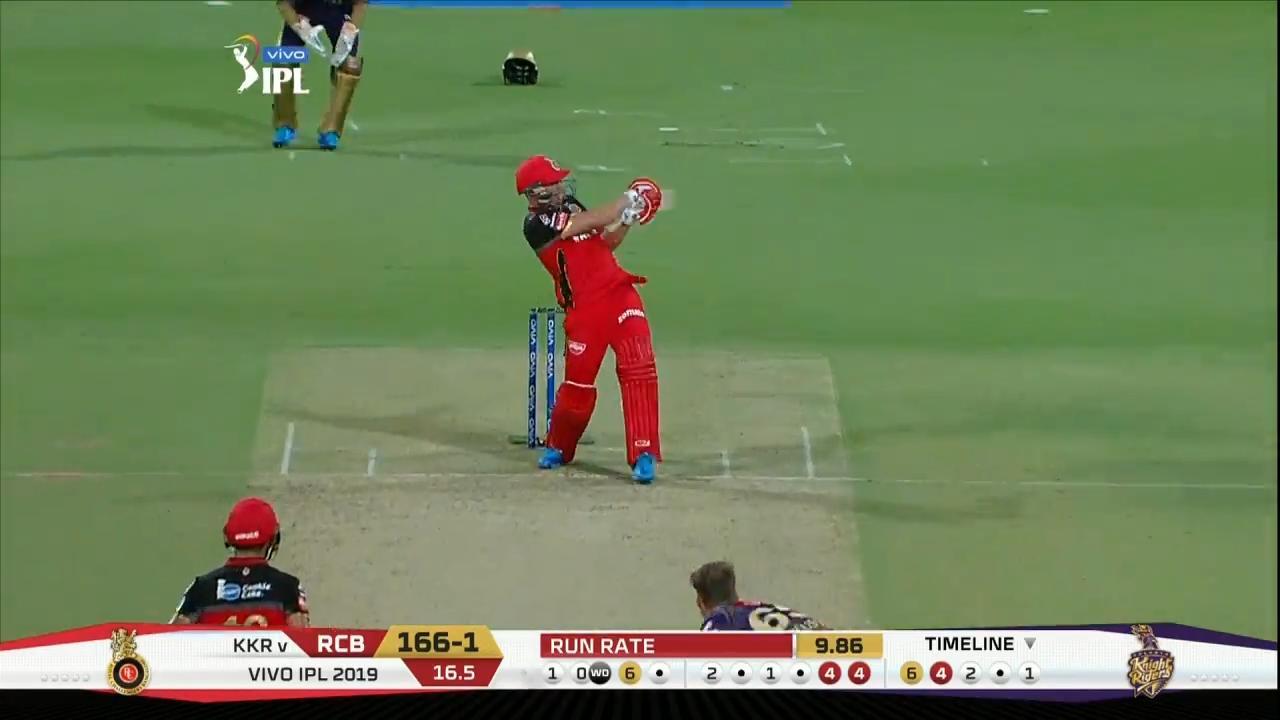 M17: RCB vs KKR – AB de Villiers Six