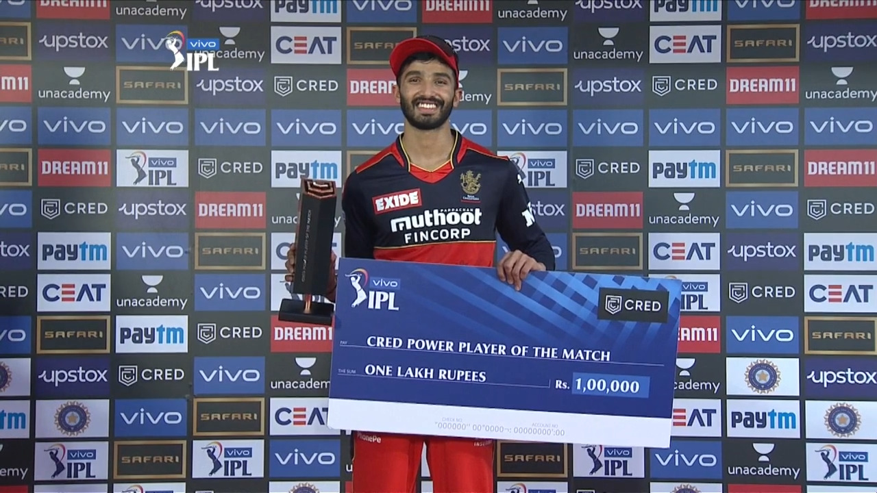 M48: RCB vs PBKS – CRED Power Player of the Match – Devdutt Padikkal background