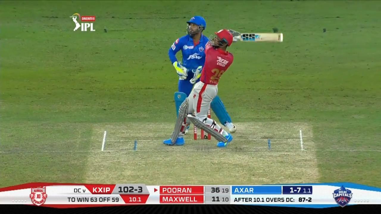 M38: KXIP vs DC – Nicholas Pooran Six