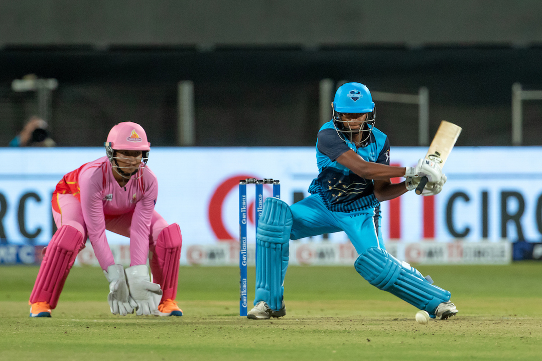 Pooja Vastrakar's innovative switch-hit for a boundary