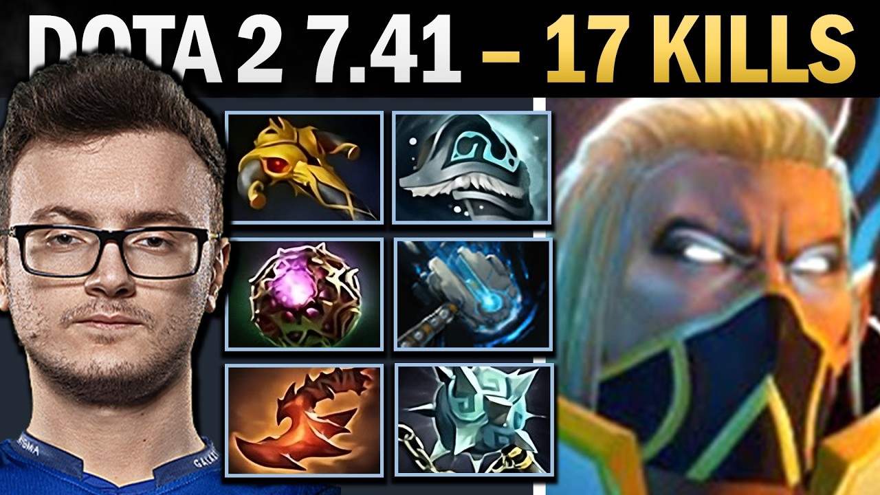 Invoker Dota 2 7.41 with Shivas Guard and Meteor Hammer - Dota Gameplay