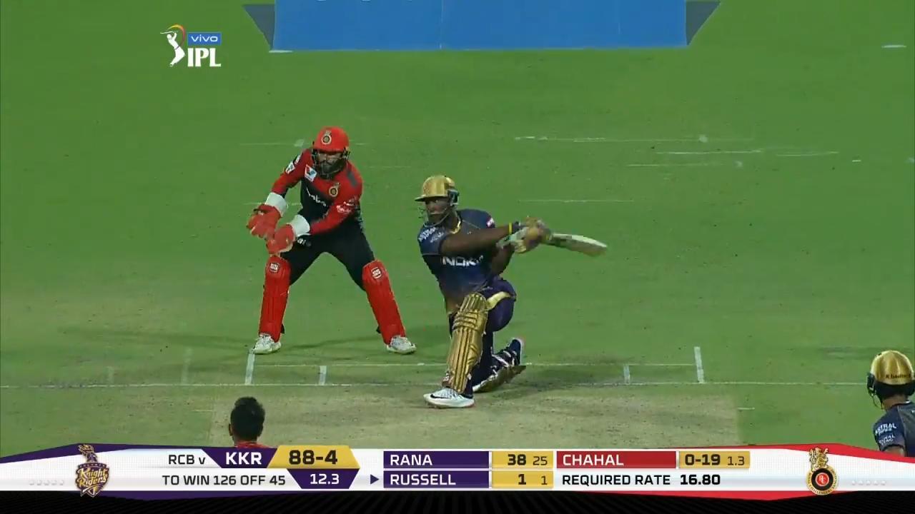 M35: KKR vs RCB – Andre Russell Six