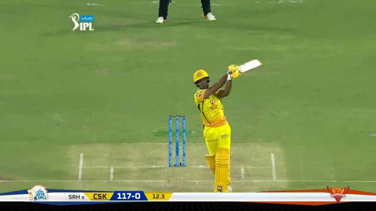 M46: CSK vs SRH – Ambati Rayudu Six