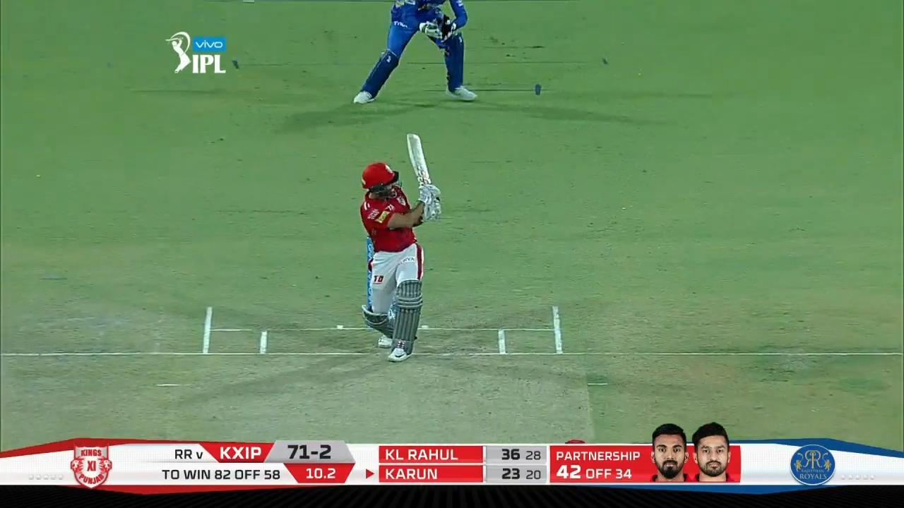 M38: KXIP vs RR – Karun Nair Six