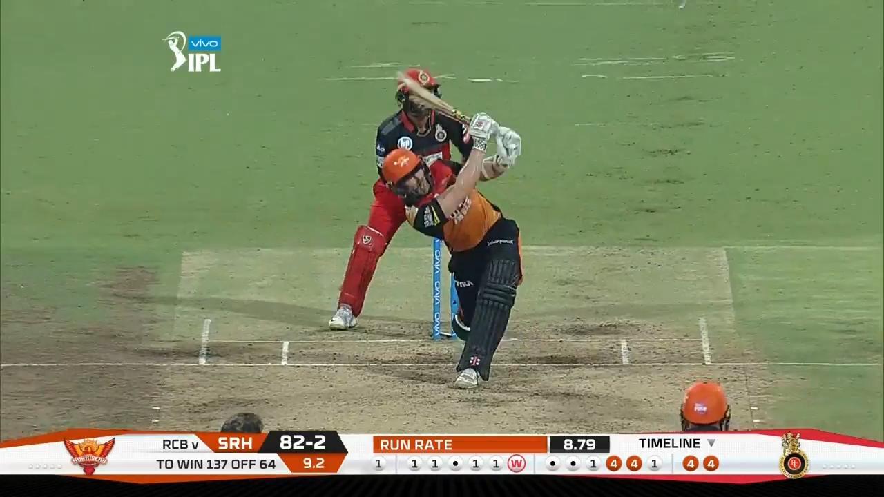 M51: RCB vs SRH – Kane Williamson Six