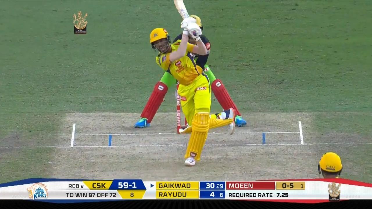 M44: RCB vs CSK – Ruturaj Gaikwad Six