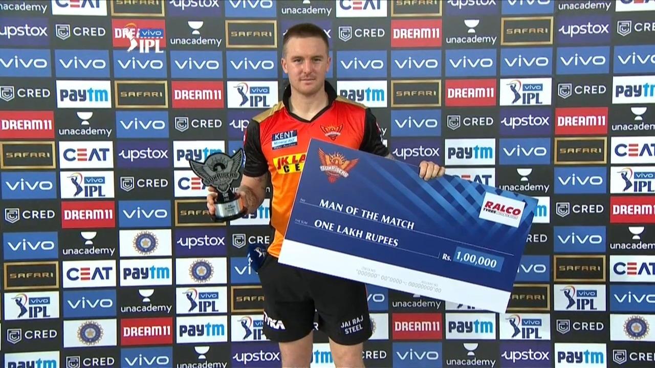 M40: SRH vs RR – Man of the Match – Jason Roy