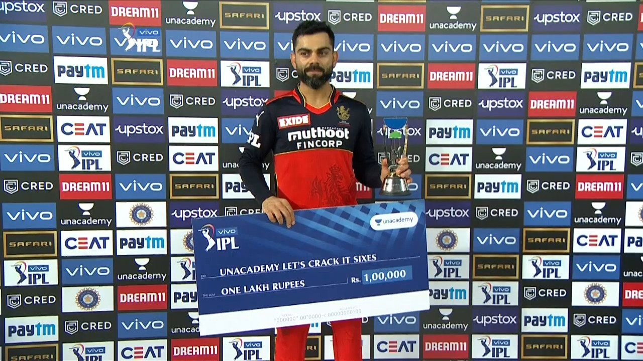 M39: RCB vs MI – Unacademy Lets Crack It Sixes of the Match – Virat Kohli background