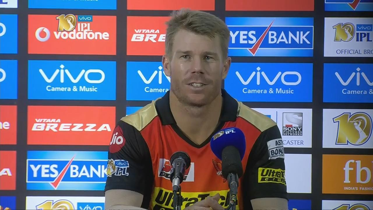 M1: SRH vs RCB – Press Conference – David Warner