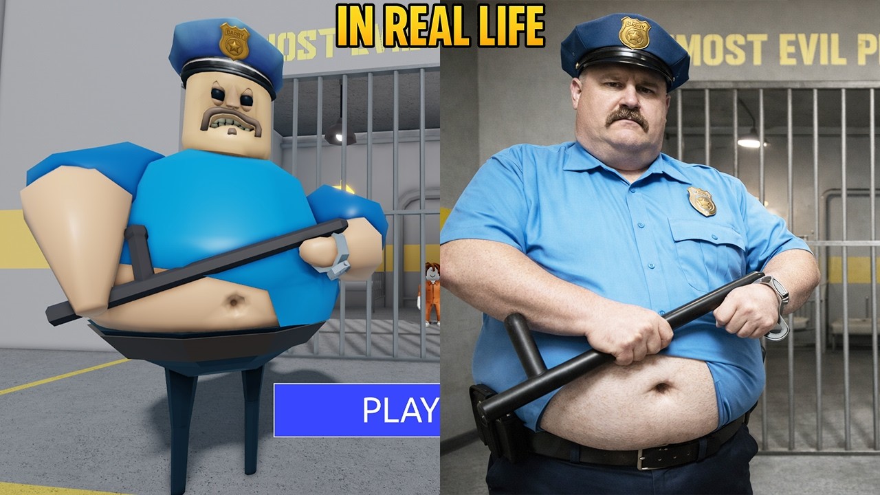 LA CORSA IN PRIGIONE DI BARRY NELLA VITA REALE OBBY - Nuovo aggiornamento Roblox Tutti i capi