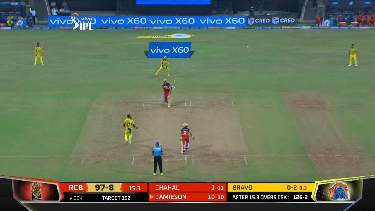 M19: CSK vs RCB – Kyle Jamieson Six