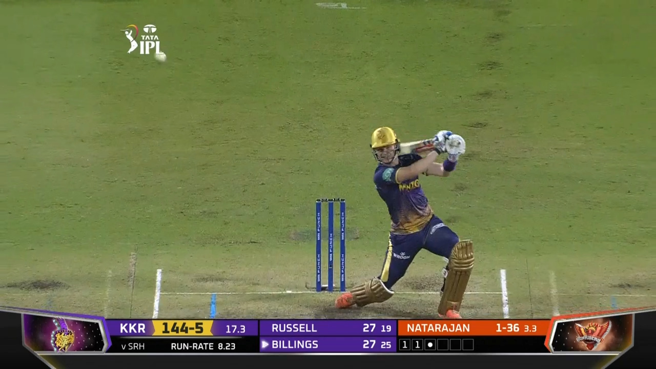 M61: KKR vs SRH – Sam Billings Six