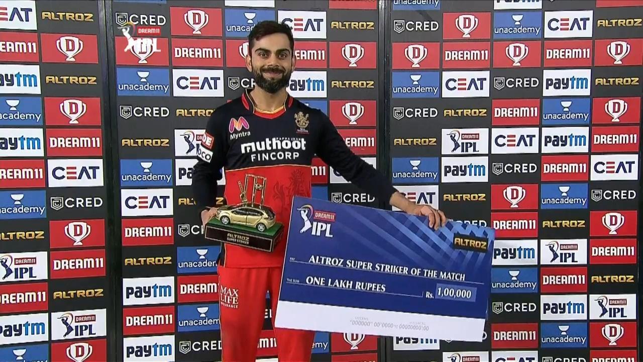 M25: CSK vs RCB – Altroz Super Striker of the Match – Virat Kohli